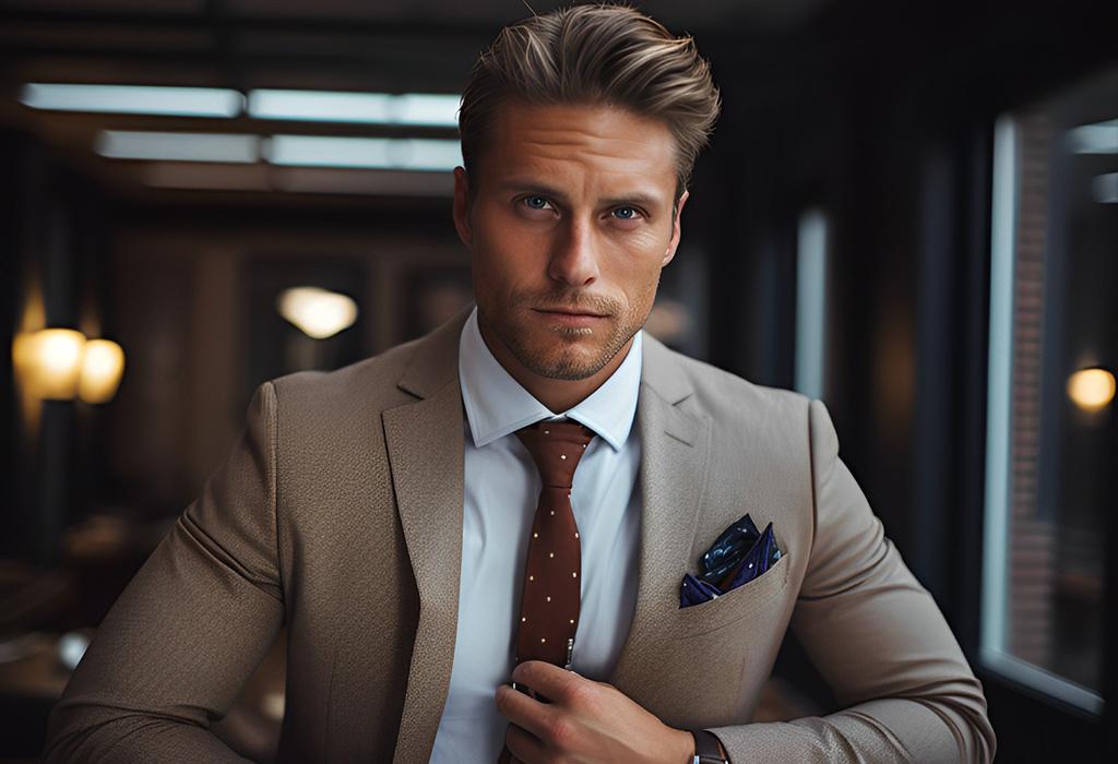 Confident successful man with professional lifestyle and self improvement
